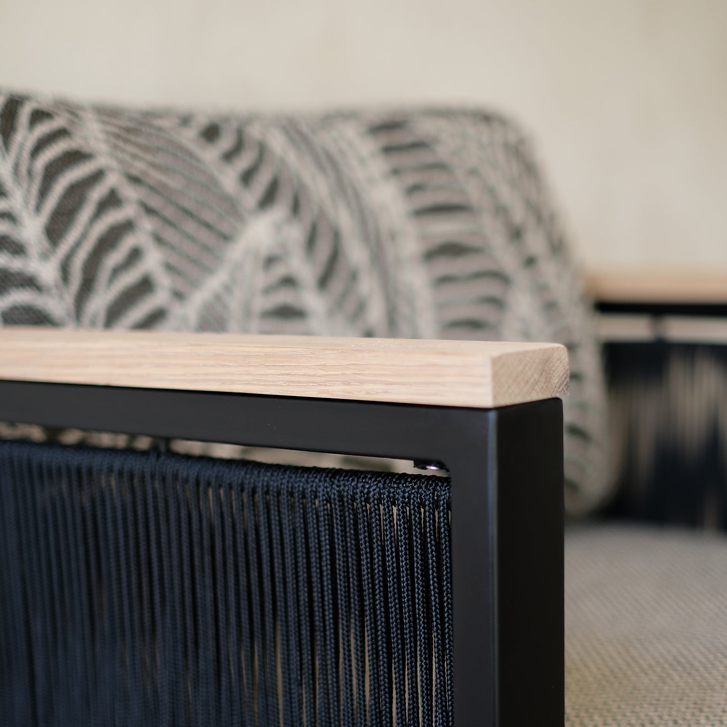 Eclipse Patio Chair // Dark Print with Rope