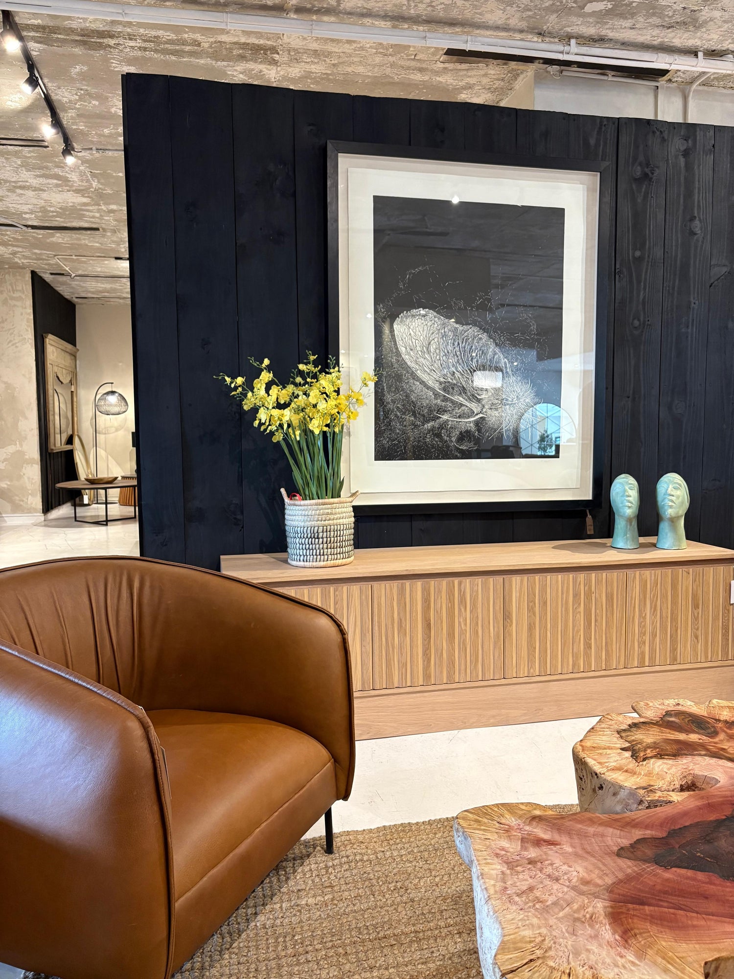 Begin Interiors sideboard, occasional chair and August Collection