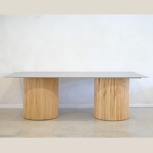 Shanghai Dining Table - Grey Table Top