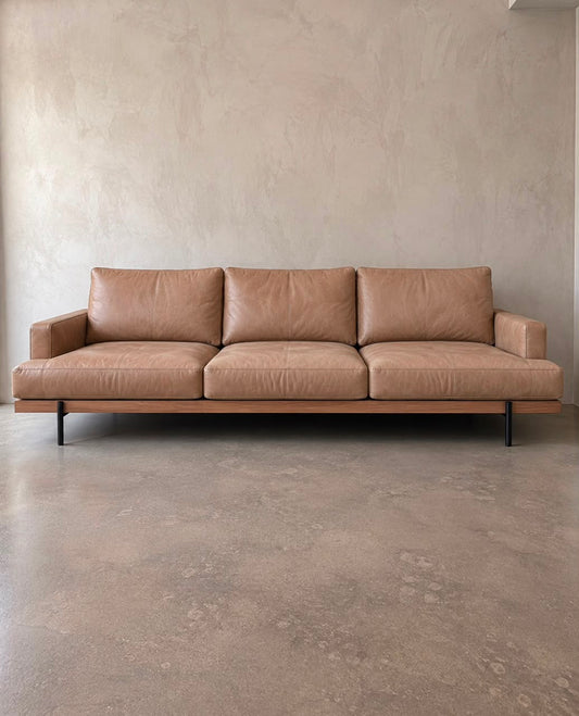 Tokyo Sofa with Steel Legs // Leather